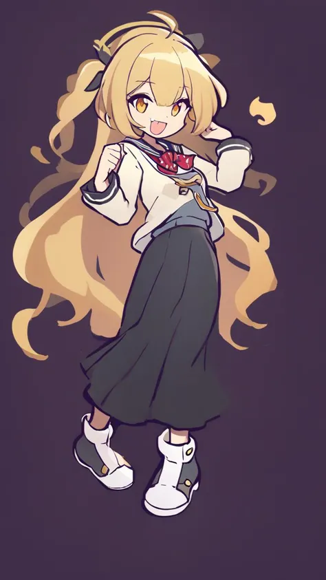 <lora:_XL_PStyles:1> _XL_PStyles 1girl, school uniform :D fang