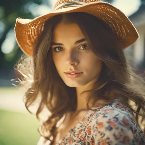 JennaC_SoloTI_v1,
(happy,smile),
(Draped in flowing layers of earth-toned fabrics, accessorized with beaded jewelry and a wide-brimmed hat),
(In a sun-drenched meadow, with wildflowers swaying in the breeze and the distant sound of acoustic music carrying through the air:1.3),
(seductive:1.3),(analog, cinematic, film grain, hazy atmosphere, cinematic shot:1.3),
<lora:add_detail:0.6>,<lora:LowRa:0>, PA7_Portrait-MCU,