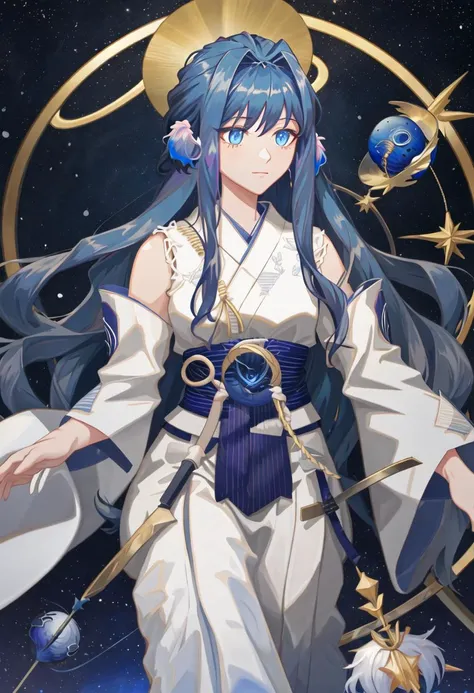 best quality, masterpiece, highres, solo, {astesia_arknights:0.90}, {white kimono:1.35}, {red hakama:1.35}, {wide sleeves:1.20}