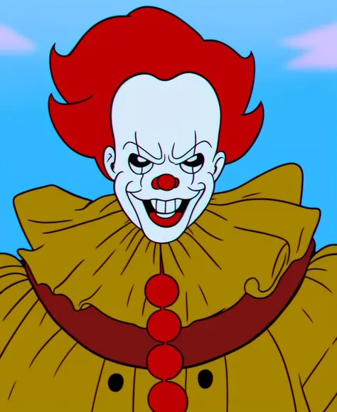 (ocds:1.1) style of portrait of pennywise, fleischer studios, high detailed, 4k