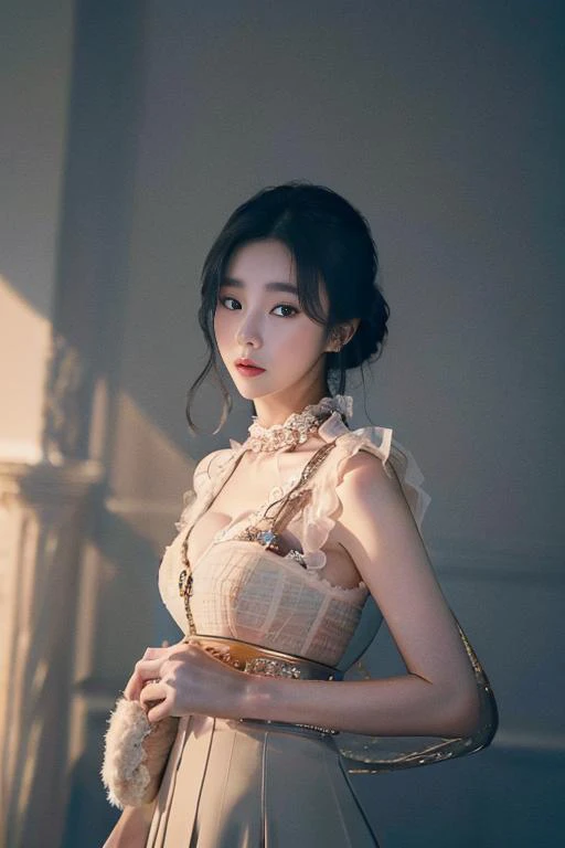 gorgeous koreanracequeen <lora:koreanracequeen:1> wearing a stunning haute couture outfit,
Dolce and Gabbana, Fendi, Chanel,
style of fashionmagazine <lora:fashionmagazine:1>,
masterpiece, best quality, breathtaking composition,
8k DSLR photo, ultra realistic, sharp focus,
rich shadows, vibrant color palette,
dramatic high contrast fashion photoshoot backdrop, low key dark theme <lora:epi_noiseoffset2:.5>,
film grain <lora:FilmVelvia3:.85>