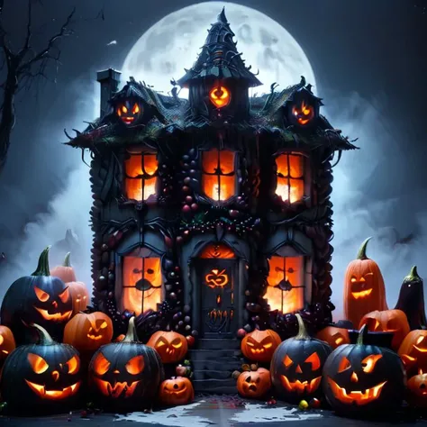Masterpiece,absurd resolution,8k,high resolution,fruity,
night,scary.house,jack-o'-lantern,dark
,<lora:Fruit_world_XL25:1>