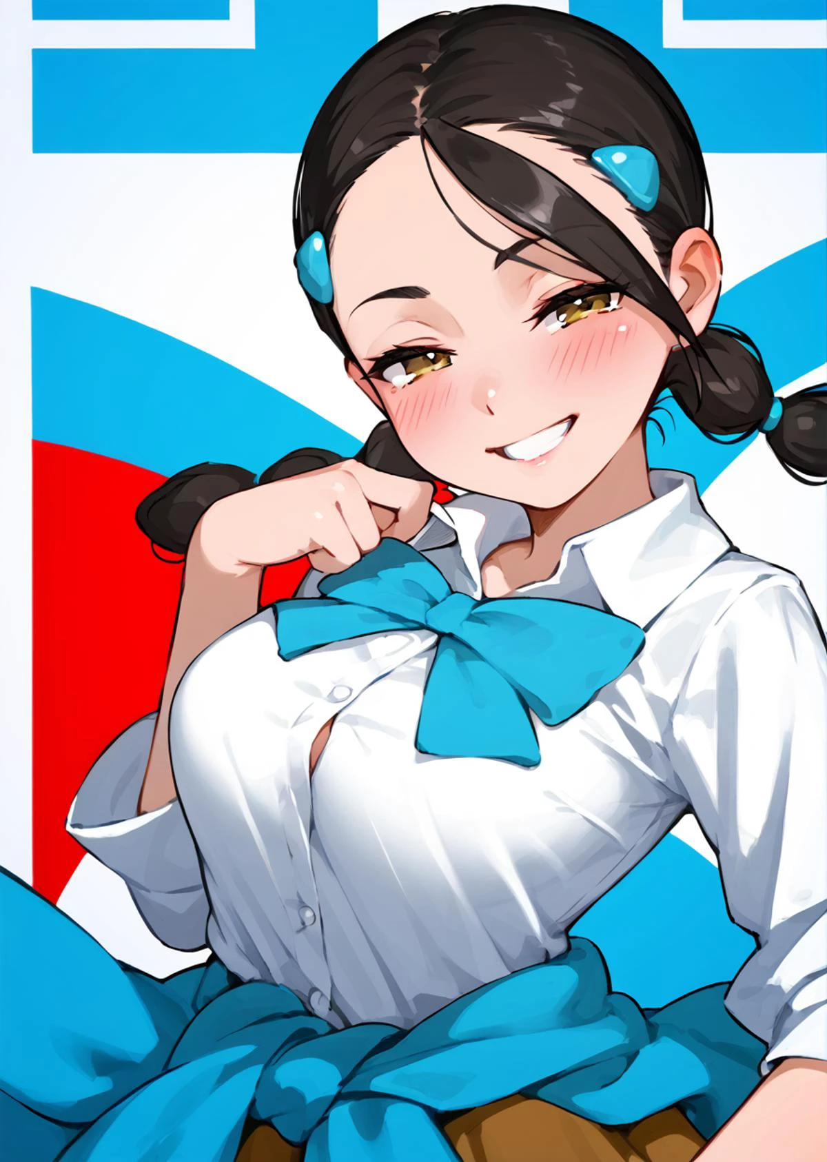 score 9, score 8 up, score 7 up, rating questionable,
detailed background,
<lora:candice.pony:1>,
candice,
, shiny skin,
blush, light grin, skirt lift, half-closed eyes,