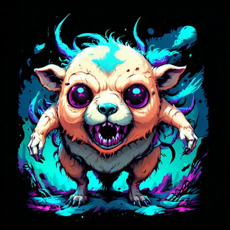 __animal__ alien creature, giant teeth, spider legs, weirdcore, simple clean vector <lora:xl_more_art-full_v1:0.8> <lora:DFunk_SDXL:0.8> <lora:g1g3r:0.15> g1g3r <lora:fx-monsters-XL:0.8> fx-monsters <lora:offset_0.2:0.3>