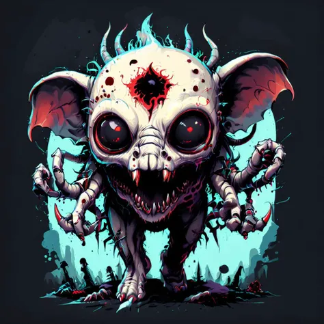 __animal__ alien creature, giant teeth, spider legs, weirdcore, simple clean vector <lora:xl_more_art-full_v1:0.8> <lora:DFunk_SDXL:0.8> <lora:g1g3r:0.15> g1g3r <lora:fx-monsters-XL:0.8> fx-monsters <lora:offset_0.2:0.3>