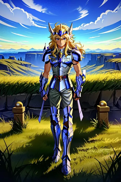 <lora:zzhyogacygnuszz_v1:1> zzhyogacygnuszz
masterpiece, highly detailed photorealistic 8k raw photo, best cinematic quality, volumetric lighting and shadows, sunday lighting
1boy, armor, blonde hair, blue eyes, fake horns, gloves, long hair, male focus, pauldrons, retro artstyle, sky, solo, zzhyogacygnuszz, (worm's eye:1.2)
(city background:1.2)