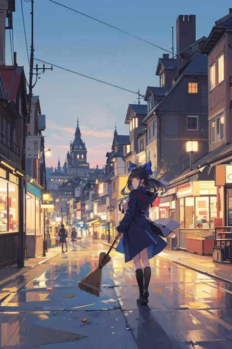 (masterpiece:1.2), best quality,PIXIV,impasto, style by snitt,
1girl, broom, broom riding, scenery, kiki (majo no takkyuubin), city, cityscape, bow, hair bow, sky, witch, building, night, outdoors
<lora:style by snitt_20231103102242-000018:0.5>