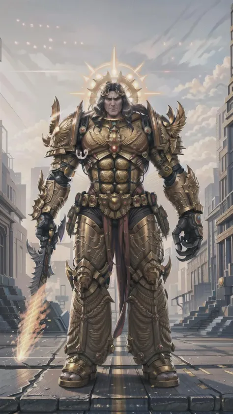 THE EMPEROR OF MANKIND, warhammer 40k,  <lora:THE EMPEROR OF MANKIND MK1 by CCARAXESS:0.8> BREAK,
flaming sword, power Claw, golden armor, <lora:Gigachadv1:0.5> BREAK,
dynamic pose,, masterpiece, best quality, hyperrealistic, extremely detailed, highly quality, 4k, sharp focus, professional photograph, sharp focus, award winning, cinematic lighting, octane render, unreal engine, volumetrics dtx, Wallpaper,