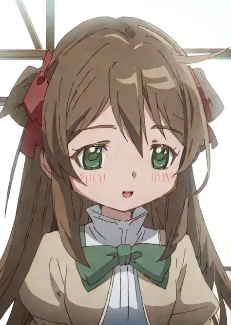 masterpiece, best quality, 1girl, solo, school uniform, <lora:neuroSamaMomoseHiyori_v10:0.9>, blush, <lora:madokaMagickaV20_20:0.9>, light (brown) hair, green eyes