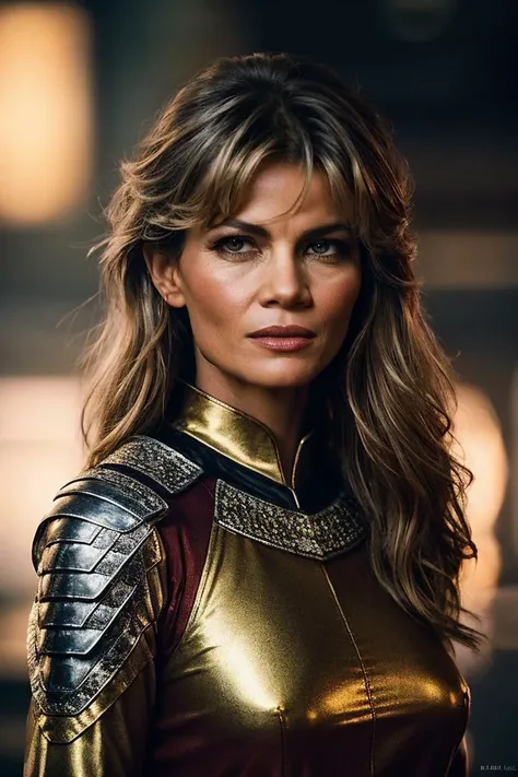 perfect cinematic shoot of a beautiful woman (JGm4rk1ep0st:.99), a woman standing at a (interesting superflat), perfect high ponytail, wearing sexy (Saffron armor :1.2), (people in background:1.1), (detailed background:1.1), (face focus), modelshoot style, (extremely detailed CG unity 8k wallpaper), professional majestic (photography by Lois Bielefeld:1.1), 24mm, exposure blend, hdr, extremely intricate, High (Detail:1.1), dramatic, soft cinematic light, (looking at viewer), (detailed atmosphere), 8k, highly detailed, rich environment, 4k textures, soft cinematic light, elegant, ((((cinematic look)))), soothing tones, insane details, hyperdetailed, ("Dreams into reality with SDKoh!":1.1), (epiCPhoto)