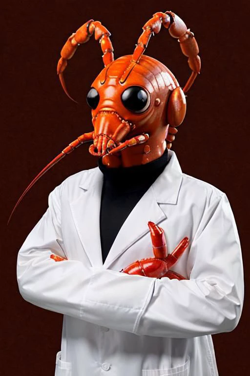 A humanoid lobster wearing a labcoat, Dr_Zoidberg