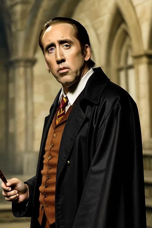 Nicholas Cage as a "Harry Potter" character