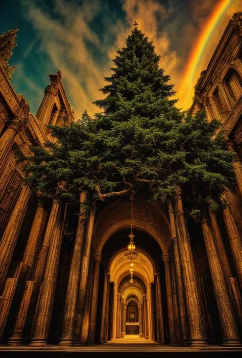 ((KODAK digital color))((Ancient sugar pine tree in Holy of holies))Photo Masterpiece 8k wallpaper((inner sanctuary 
temple of  [Aaron | Zerubbabel | Solomon | Herod]]))((ark of the covenant))BREAK(((33 yo cherubim)))BREAK(([frankincense | high priest | day of atonement])))BREAK((sombre rainbow glory))BREAK((holy holy holy))(dodge and burn, corner edge darken vignette)((exposure POP!!! hdr extremely intricate, High (Detail:1.1), Sharp focus, dramatic cinematic light, (8k textures, elegant, ((((cinematic look))))breathtaking, insane details))  <lora:Details-Slider:0.9> <lora:ExposureControl:0.6> <lora:LCM_1-5:0.5> <lora:up-down_lighting:-1> <lora:ColorTempSliders:1.1>