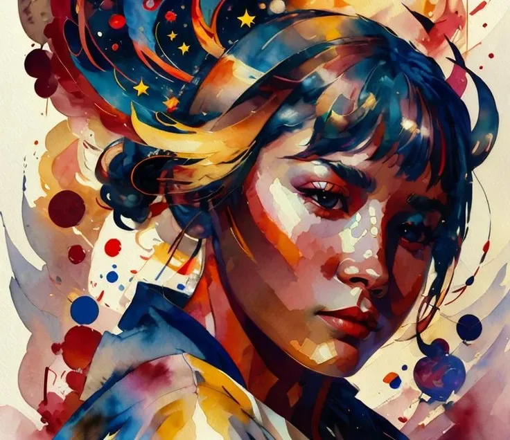 <lora:MaxRos:1.0>, soviet cosmonaut , galaxy, earth, highly detailed, masterpiece, trending on Artstation,  hdr 4k,watercolor