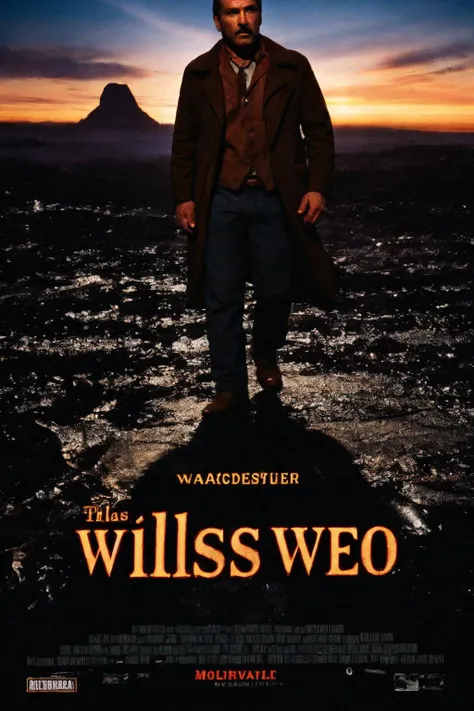 masterpiece, award-winning movie poster, thriller movie, 2020s film, wildwest, (best quality, highly detailed, sharp:1.1), dark theme