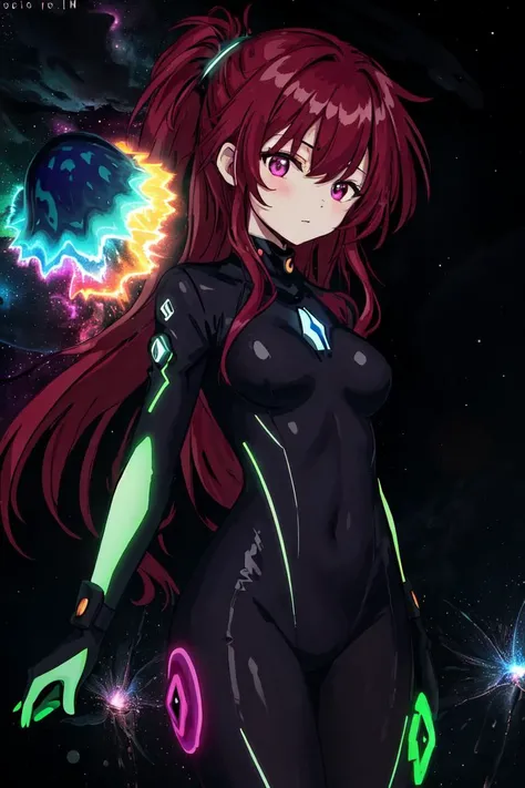 (THANK YOU BWM_NUBBY FOR THE PROMPT!!), bioluminescence, (1girl, long hair, red hair, sidelocks:1.2), dark background, bodysuit, colorful, vibrant colors, ultradetailed, psychedelic (nebula explosion:1.1), (neon mushrooms:1.1), highres, superb, 8k wallpaper, extremely detailed, intricate <lora:LoconLoraOffsetNoise_locon0501:1> <lora:NAI-bluethebone:0.5> <lora:WhiteMelancholy:0.65>