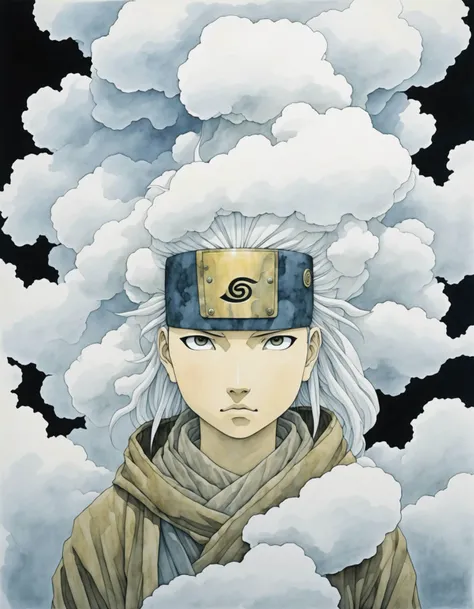 portrait, Mist elemental spirit. By artist Masashi Kishimoto