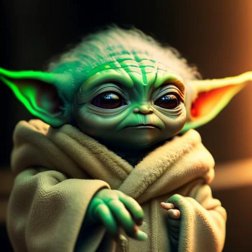 portrait of baby yoda as palnds, cinematic shot, , seamless, epic, cinematic, intricate detail, award winning, great lighting, shading, high quality, detailed