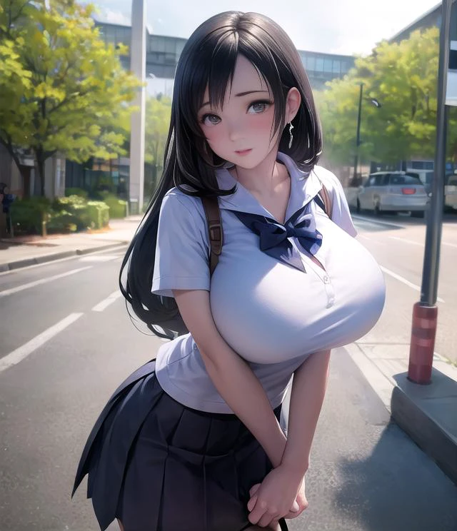 (masterpiece, best quality:1.2),
highres,
skin_detail,
face_detail,
lustrous_skin:1.4,
skindentation,
defTifa,
yo,
School shirt, tented_shirt,
school skirt
ultra_massive_natural_breasts:1.4,
(innocent_big_eyes:1.0),
light_blush,
shopping_mall,
cute,
cowboy_shot,
<lora:tifa-nvwls-v1-final:0.6>
<lora:eu03 2:0.5>
<lora:exbikini2:0.5>
<lora:thai_juighschoiform:0.6>