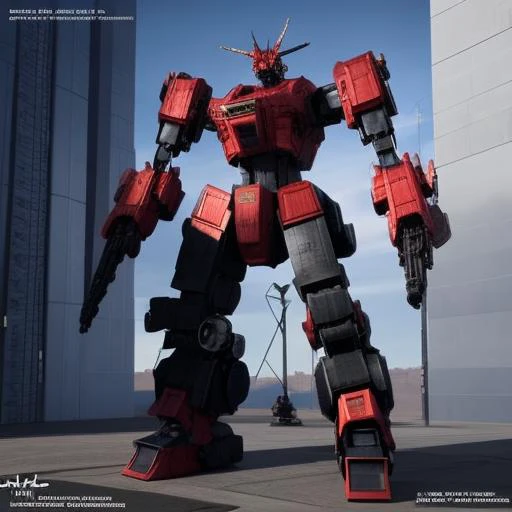 a ultra realistic render of a mecha structure