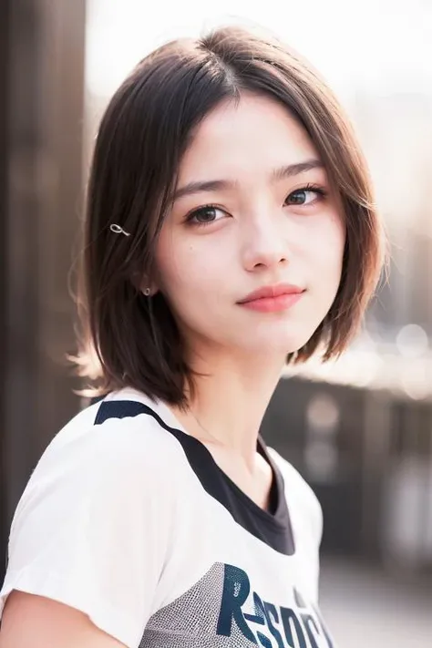 dressed, (photo realistic:1.4), (hyper realistic:1.4), (realistic:1.3),
(smoother lighting:1.05), (increase cinematic lighting quality:0.9), 32K,
1girl,20yo girl, realistic lighting, backlighting, light on face, ray trace, (brightening light:1.2), (Increase quality:1.4),
(best quality real texture skin:1.35), finely detailed eyes, finely detailed face, finely quality eyes,
(tired and sleepy),(smile:1.4), face closeup, t-shirts, close-up, upper body,
(Increase body line mood:1.1), (Increase skin texture beauty:1.1)
<lora:sd-No.172v2-000014:0.5>