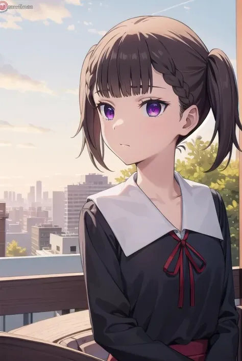 makishijou, <lyco:makishijouv2-lyco-nochekaiser:1>,
maki shijou, bangs, blunt bangs, (purple eyes:1.1), twintails, two side up, braid, short twintails,
BREAK long sleeves, dress, ribbon, school uniform, black dress, red ribbon, neck ribbon, collared dress, shuuchiin academy school uniform,
BREAK outdoors,
BREAK looking at viewer, (cowboy shot:1.5),
BREAK <lyco:GoodHands-beta2:1>, (masterpiece:1.2), best quality, high resolution, unity 8k wallpaper, (illustration:0.8), (beautiful detailed eyes:1.6), extremely detailed face, perfect lighting, extremely detailed CG, (perfect hands, perfect anatomy),