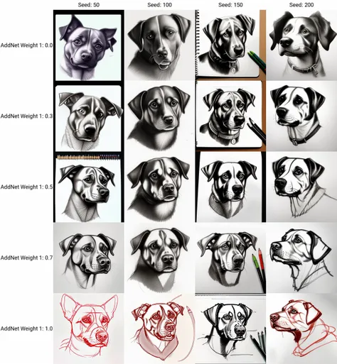 pencil sketch of a dog