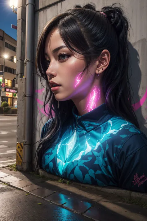 street art, woman,  glowing, artistic <lora:add_detail:0.5> <lora:boldline:0.2>