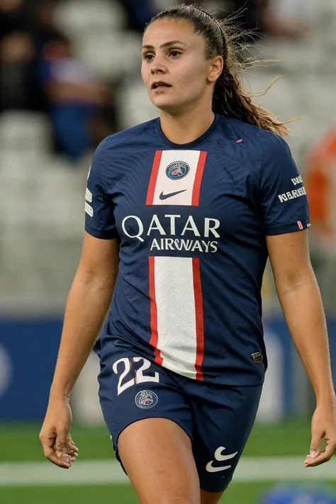 1girl, solo, portrait, ((psg)), soccer field, short sleeve, looking at viewer, [blurry background], masterpiece, best quality, ultra-detailed, ultra high res, (photorealistic:1.4), raw photo, (realistic:0.2), 8k HDR, f1.4, 40mm, photorealistic, raw, 8k, textured skin, skin pores, intricate details
<lora:skin_texture_v2:0.5> <lora:epiCRealismHelper:0.8> <lora:PAseer-SD15-LCM Quick:1> <lora:lm92_ned_lora_v01:1> lm92