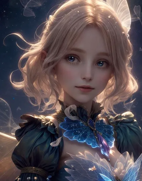 Fairies are often portrayed as small, delicate beings with ethereal beauty. They are typically depicted with wings, which allow them to fly.