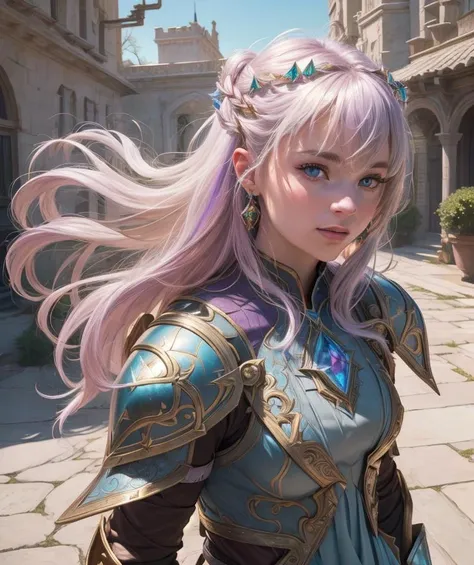 Controllable Photo:1.3) of (Ultrarealistic:1.3),(Amusing:1.3) warrior, League of legends character, armor colour, gold, hair violet, skin white, photo of (Madison Iseman), Photorealism, (Magical Photo:1.3) of (Realistic:1.3), Crystalcore, hyperdetailed fantasy character, Dreamlike, Ethereal Fantasy, Realistic, Fiction, Full-HD, HD, 8K, Soft Lighting, Beautiful Lighting,Highly Detailed,Highly Detailed,(Photorealism:1.3),(CineColor:1.3),naturalism,land Art,regionalism,shutterstock contest winner,trending on unsplash,featured on Flickr,Highly Detailed,(Baroque Art:1.3),(80s Art:1.3),(Photorealism:1.3),naturalism,land Art,regionalism,shutterstock contest winner,trending on unsplash,featured on Flickr