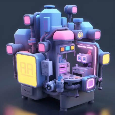 masterpiece,best quality, toon, pixar style, simple design, mini sence, Artist, 3D nintendo style with lost cyberpunk, 1teapoy,
<lora:mScene_v10:0.6>