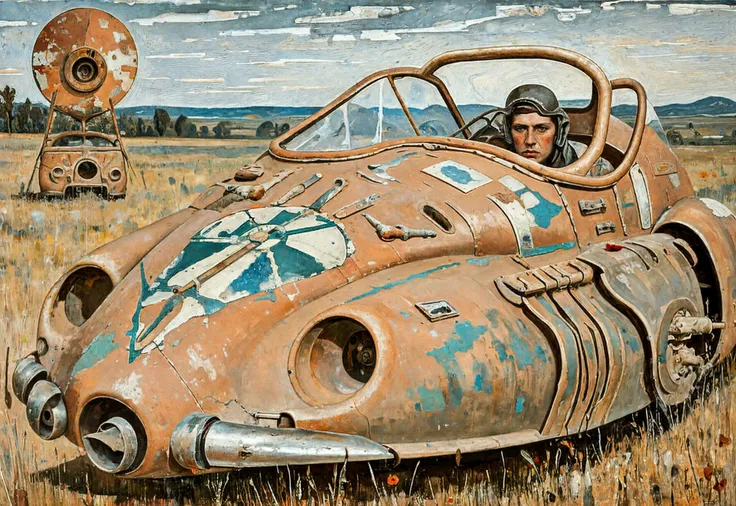 Vehicle, Landspeeder <lora:Landspeeder-fc-v1:0.57>, Overcast, , (Unica Zurn,Francis Picabia,Meret Oppenheim:1.25),  Shattered glass,Poppies,Mirrors, Dissonant, (Neutrals:1.1), (Juxtaposition:1.1),  (Encaustic:1.1), (Harsh noon light:1.2), Stone, Heart, ultra detailed, intricate, oil on canvas, dry brush, (surrealism:1.1), (disturbing:1.1)