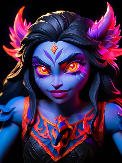 Role-playing game (RPG) style fantasy On pale black paper, ivory carving technique, league of legends splash art of a Glamorous petite Rwandan (H.E.R.:1.2) , ð, Smoky Conditions, Neon Light, Zoom lens, Primary Colors, 4k, highly detailed, <lora:FF-Midj-Top-v0565:1> <lora:FF-idle-WALLP:0.269> <lora:MidJ_Last_500_-_Experiment:0.19> <lora:FF-Midj-Last-v0563:0.11> <lora:FF-Midj-Top-v0564-FA-TX:0.34> <lora:FF-idle-ColorZ:0.269> . Detailed, vibrant, immersive, reminiscent of high fantasy RPG games
