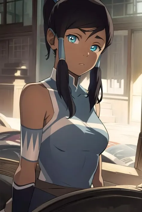 view from above,,The legend of korra, korra,(dark skin,medium tits,thongs,stockings,micro bikini,mouth veil,micro skirt,sitting cross - legged:1.3 ,)( meditating,lotus pose sitting on meditation:1.4), lifting skirt, closed eyes
