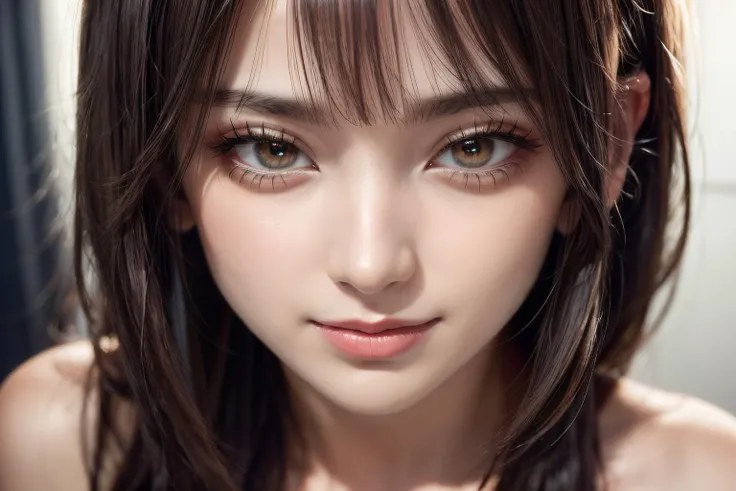 Best quality, masterpiece, ultra high res, (photorealistic:1.4), (((highly intricate details)), beautiful lighting, 1girl, shiny skin:1, <lora:add_detail:1.2>, (((depth of field))), pov, medium breasts, hair ornament,
romantic, seductive smile, (blush:1.2), pale and lustrous skin, (film grain:0.9),(analog film, photography:0.7),chromatic aberration,
face, selfie, face close up, upper body, ootd, instagram, (makeup:0.3), smile, Masterpiece, best quality, lovely expression, best shadow,
brunette hair,
feet out of frame, mole, rembrandt lighting,
BREAK
vivid,detailed, realistic, beautiful, stunning lighting, stunning reflections, ,