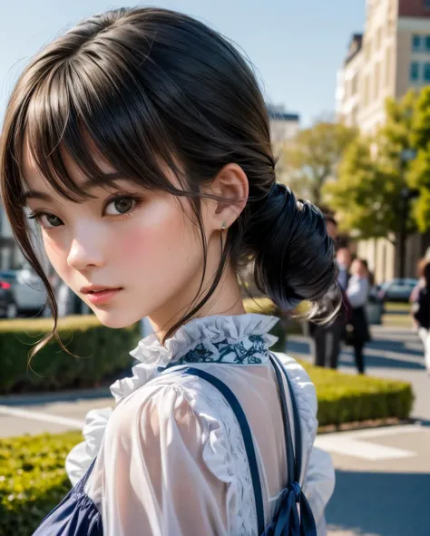 best quality, ultra hi res, photoreaslistic, a photography of a beautiful woman, 14yo teenage, detailed face, black French twist, (detailed porcelain doll,delicate clothes with a lot of frills and ribbons), Urban street, (face close up), seductive look, looking at viewer,
from behind, amazing awesome exquisitely extremely finely hyper intricate super ultimate ultra wonderful detailed:1.4), High quality shadow, <lora:add_detail:0.8>,
BREAK
wakame, wakame, wakame, wakame, wakame, wakame, wakame, wakame, wakame,wakame, wakame, wakame wakame, wakame, wakame,