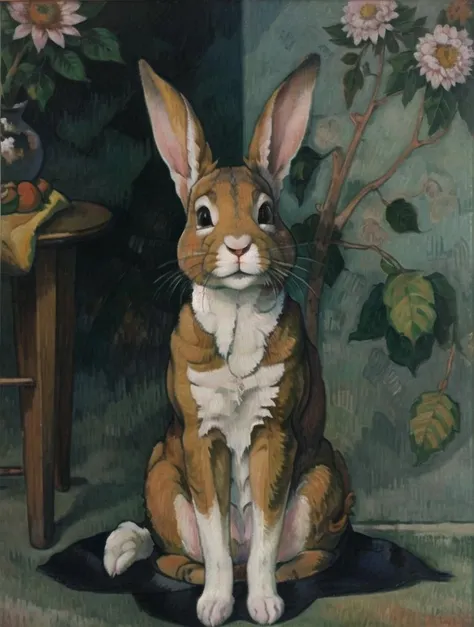 <lora:Cloisonnism:1>, Cloisonnism, rabbit