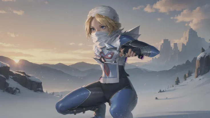 1girl, Sheik, The Legend of Zelda Ocarina of Time, lozSheik, turban, covered mouth, scarf, blue bodysuit, surcoat, bandages, <lora:sheik-nvwls-v1:1> BREAK,
fighting stance, holding knife, defensive, BREAK,, masterpiece, best quality, hyperrealistic, extremely detailed, highly quality, 4k, sharp focus, professional photograph, sharp focus, award winning, cinematic lighting, octane render, unreal engine, volumetrics dtx, Wallpaper,