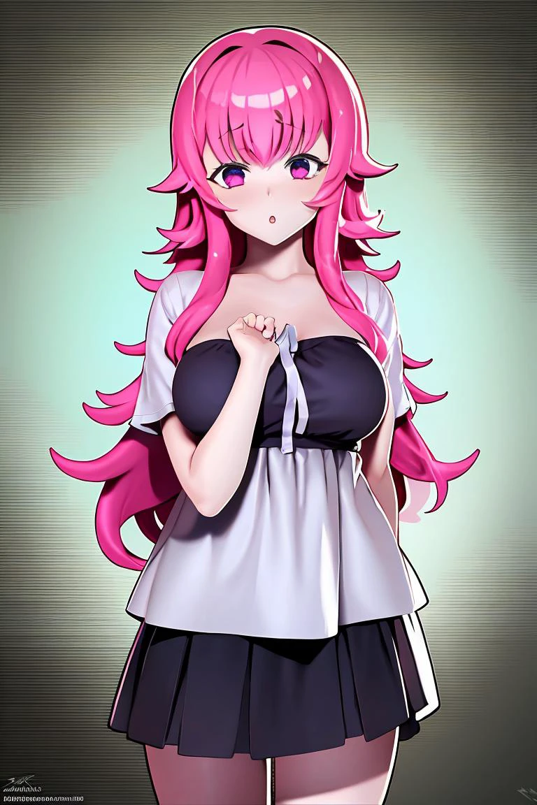 (masterpiece, best quality), 1girl, <lora:Art_Saimin_Seikatsu:1> Saimin Seikatsu, long hair, pink hair,