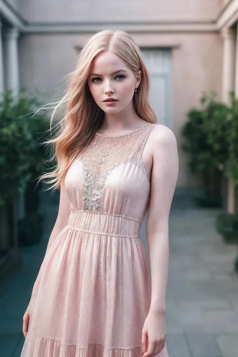 EllieB_SoloTI_v1,
(In a delicate pink cotton dress, with a tiny silver bracelet, for a demure and tender look), (In a quiet courtyard at dusk, with the scent of blooming jasmine, a soft and wistful atmosphere:1.3), (seductive:1.3),(analog, cinematic, film grain, hazy atmosphere, cinematic shot:1.3), 
 <lora:add_detail:0.6>, PA7_Portrait-MCU,