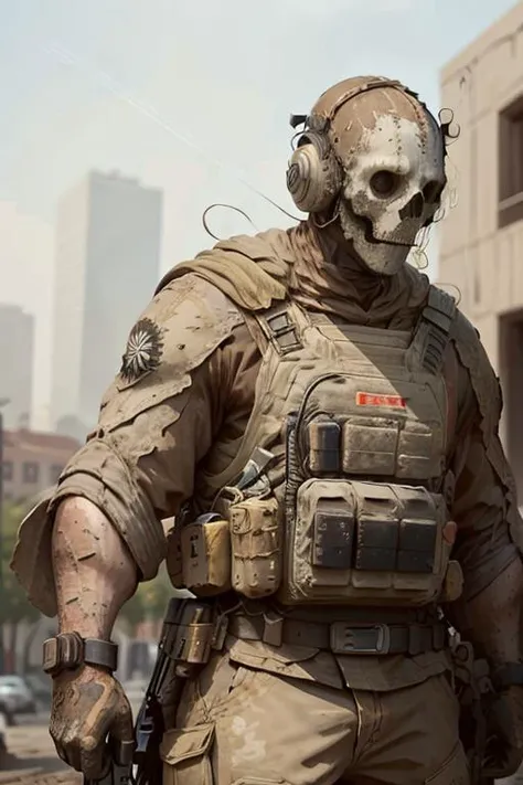 1man,  <lora:Ghost:0.55>, ((best quality)), ((masterpiece)), (detailed) , head is Ghost