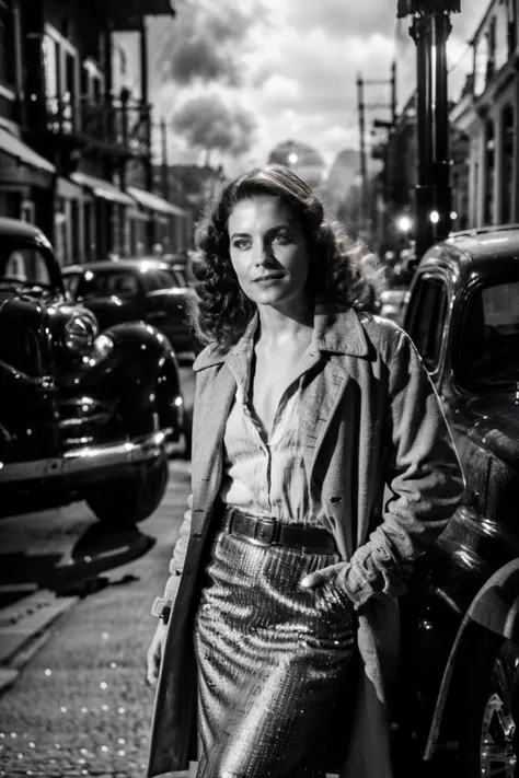 (girl walking in a musica bar:1), (sign, brick, hanging lamp:1.2), (long hair, medium breast),(coat, skirt, open clothes, cleavage:1.2), looking at viewer, from below, smile, (NoirStyle:1.5), (retro, cinematic, high contrast, spot light), (smoke:1.5),
(detailed ladscape:1.2), (dynamic_angle:1.2), (dynamic_pose:1.2),
(realistic:1.4), ((realism)), (masterpiece:1.2), (best quality), (ultra detailed:1.2), (8k, 4k, intricate), (canon R5, 50mm focal length, f/5.6), (cowboy shot:1), (85mm),light particles, lighting, (highly detailed:1.2),(detailed face:1.2), (gradients), colorful,(detailed eyes:1.2), (ultra photorealistic:1.2), (detailed skin:1.2),
<lora:epiNoiseoffset_v2:0.5> <lora:Noir_style:0.8>