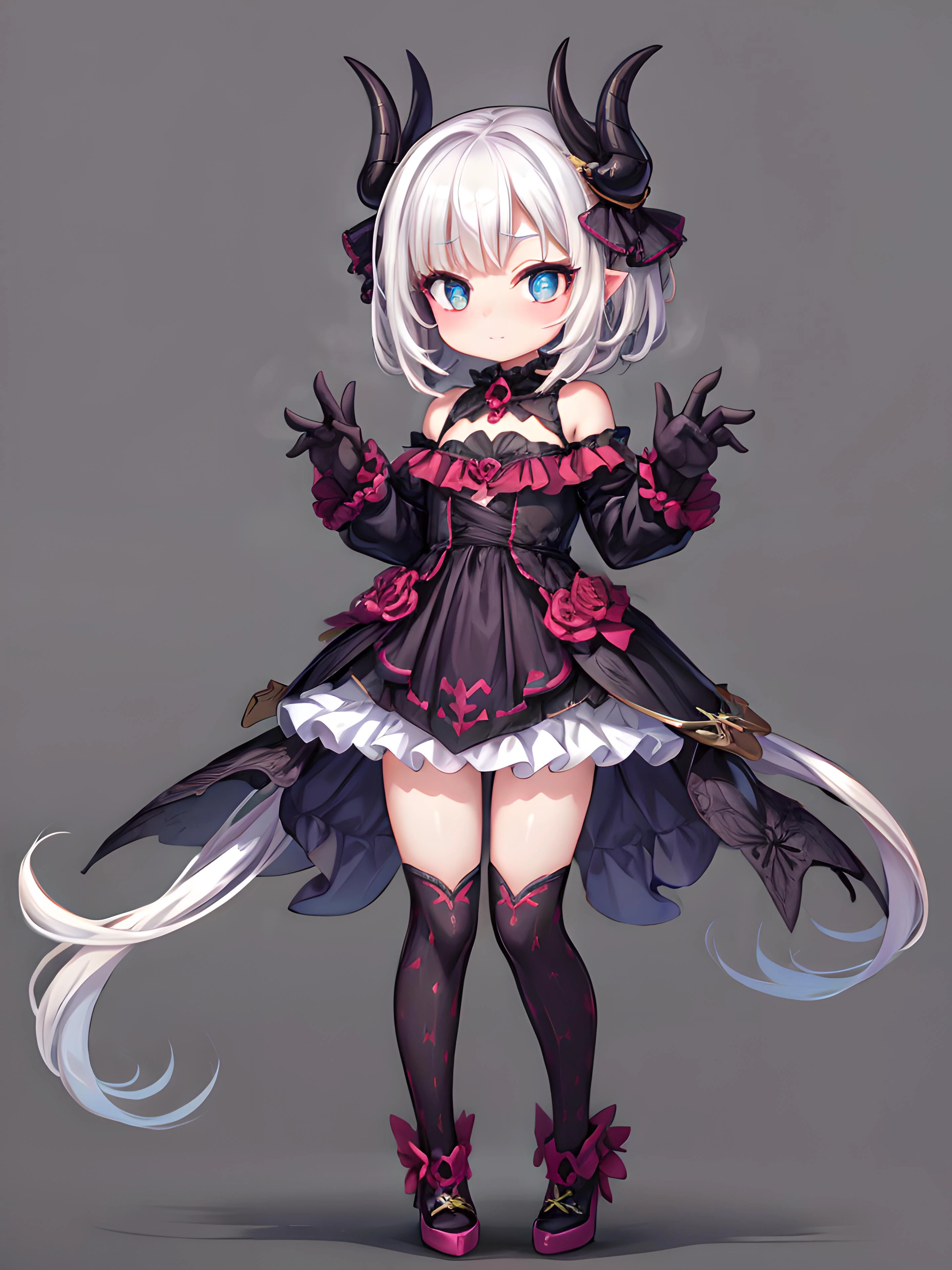 1girl, solo, simple background,full body, Spider Monster girl
