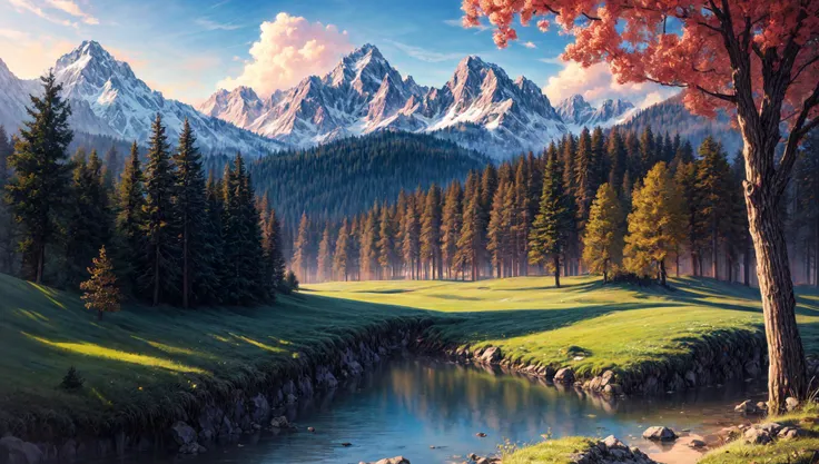 ((masterpiece:1.4,best quality)), cloud,   outdoors
(mountains), spring glade, scenery, sky,
(noon:1.4), high detail, abundant, 8k, high detail, wallpaper,
 <lora:more_details:1.5>