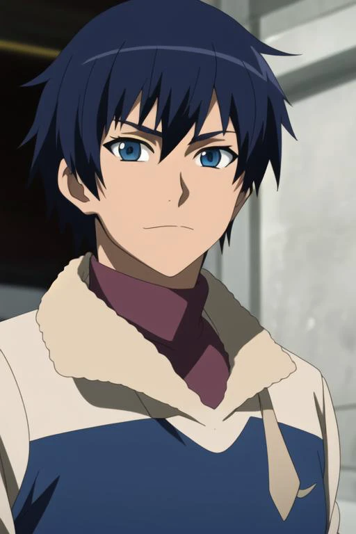 masterpiece, best quality, high quality, 1boy, solo, male focus, looking at viewer, upper body, <lora:wave:0.80>, wave, blue eyes, blue hair, <lora:Realism-10:0.20>, Realism