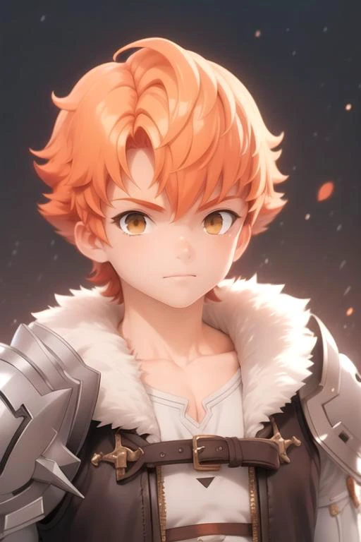 masterpiece, best quality, wallpaper, 1boy, solo, male focus, looking at viewer, upper body, depth of field, anime coloring, , <lora:lent_marslink:0.74>, lent_marslink, orange hair, brown eyes, , ,