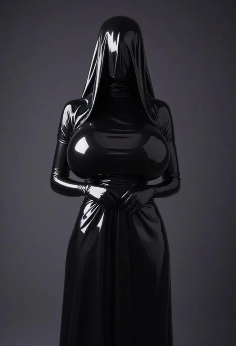 (Mysterious restrictive shadow)+++ (restrictive encasement blanket)+++ beggar woman with (gigantic breasts)+++ (in eyeless faceless restrictive blanket cocoon)+++ (in latex long dress)+++ (head covered)+++ (face covered)+++ (long gloves)+++ (entire body cocoon)+++ (total body restrictive cover)+++