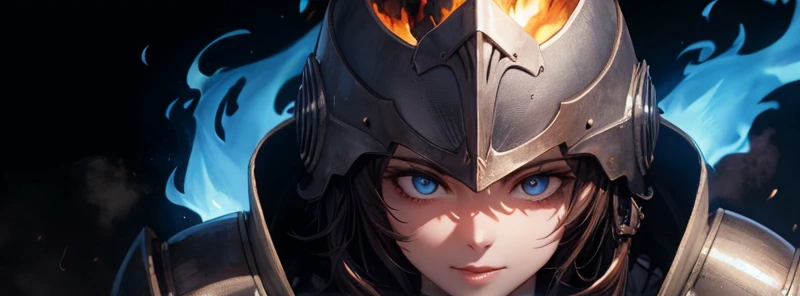 masterpiece, best quality, high res, best quality, pthe greatest details, 8k, UHD, HDR, fire and smoke,
<lora:add_detail:0.8>, <lora:ng_deepnegative_v1_75t:1>, <lora:RealDownblouse15_v2.08:1>,
Portrait, looking at the camera,
knight, in armor, burning helmet, helmet on fire, blue flame,