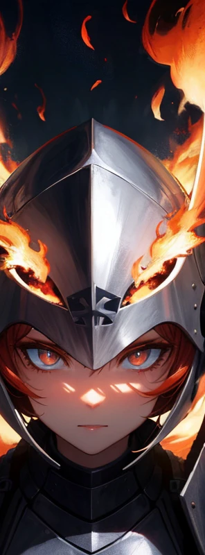 masterpiece, best quality, high res, best quality, the greatest details, 8k, UHD, HDR, fire and smoke,
<lora:add_detail:0.8>, <lora:ng_deepnegative_v1_75t:1>, <lora:RealDownblouse15_v2.08:1>,
Portrait, looking at the camera, Night, dark,
White, White Fiery eyes, Eyes are burning blue flames, knight, in armor, burning helmet, helmet on fire, blue flame,